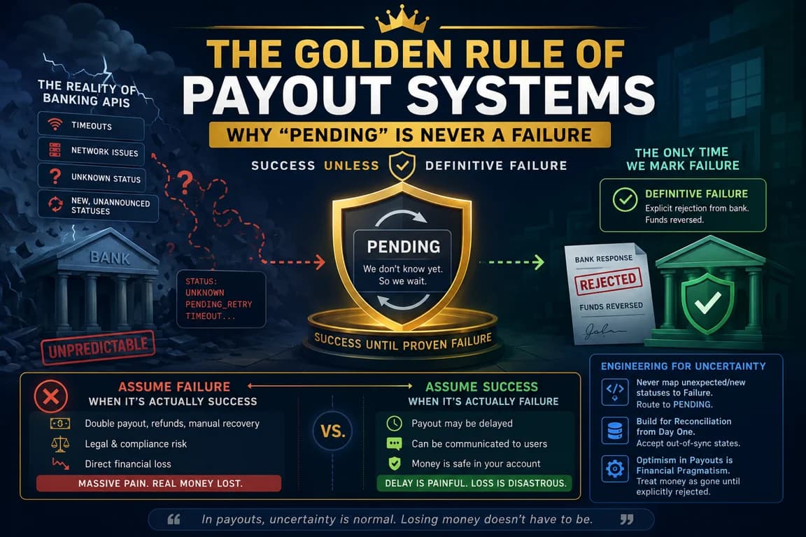 The Golden Rule of Payout Systems: Why "Pending" is Never a Failure